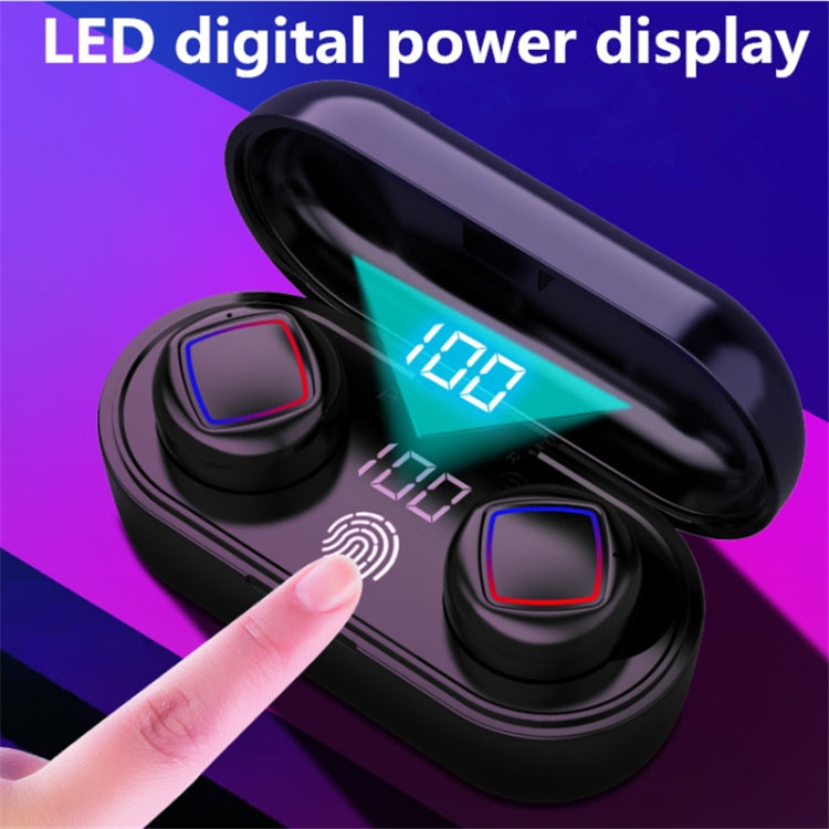 TWS Fingerprint Touch Bluetooth Headset LED-Akkuanzeige mit Ladefach