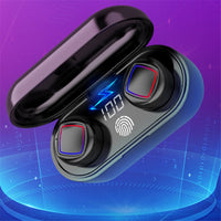 TWS Fingerprint Touch Bluetooth Headset LED-Akkuanzeige mit Ladefach