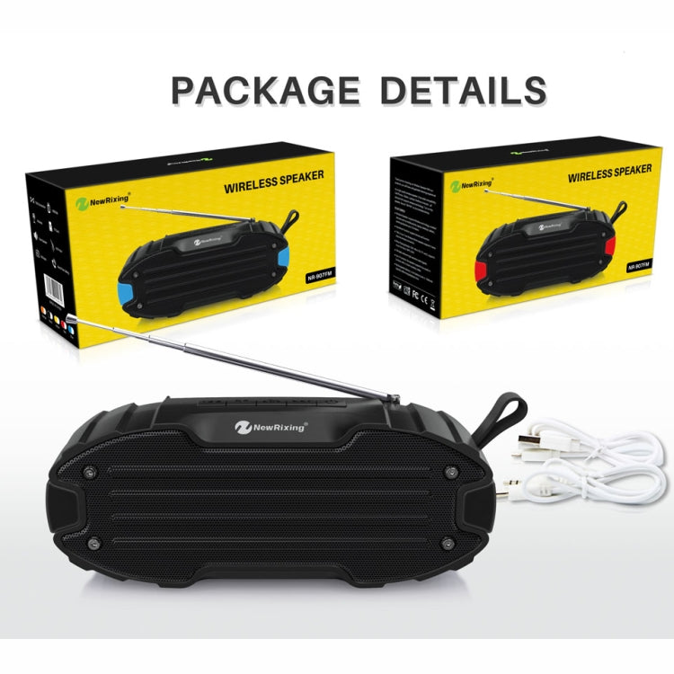 Neuer Rixing NR907 tragbarer Stereo-Surround-Soundbar-Bluetooth-Lautsprecher mit Mikrofon, unterstützt TF-Karte FM