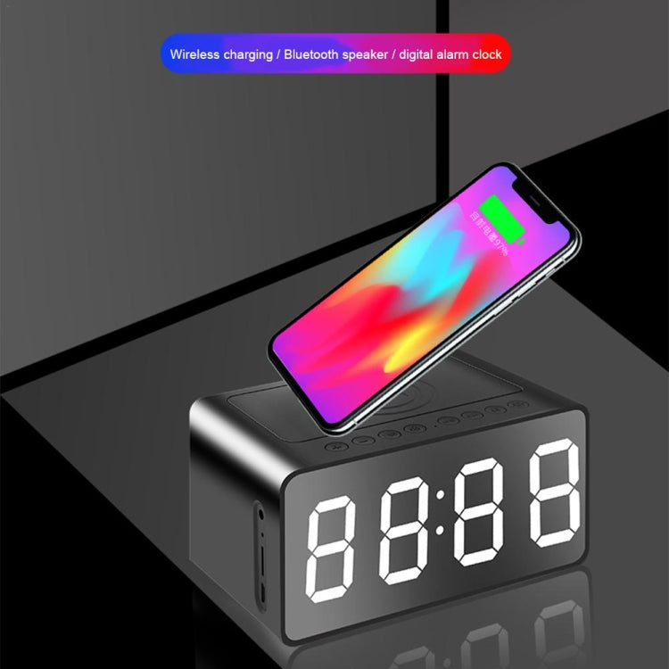 AEC BT508 kabelloser Lade-Bluetooth-Lautsprecher, LED-Wecker, Powerbank, Drei-in-Eins-Lautsprecher