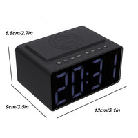 AEC BT508 kabelloser Lade-Bluetooth-Lautsprecher, LED-Wecker, Powerbank, Drei-in-Eins-Lautsprecher