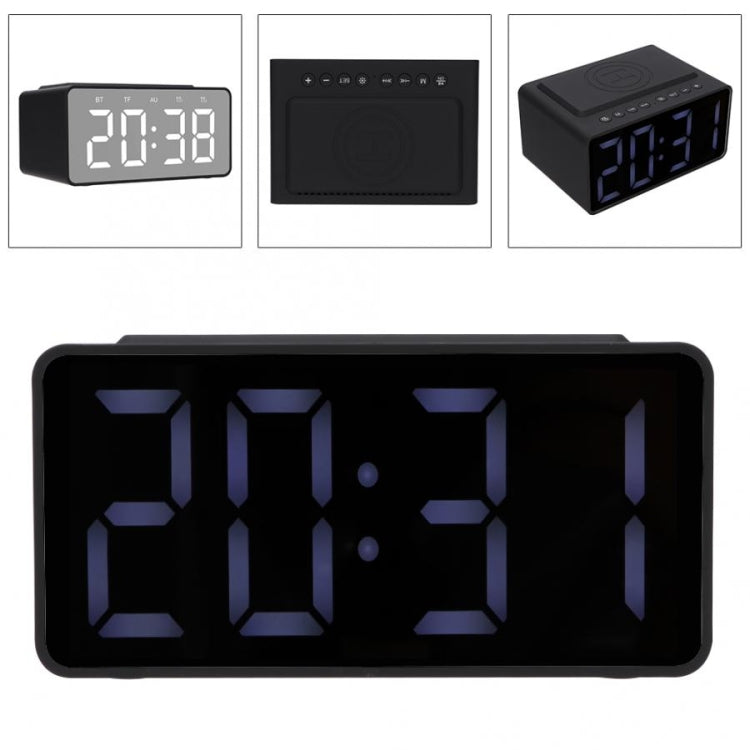 AEC BT508 kabelloser Lade-Bluetooth-Lautsprecher, LED-Wecker, Powerbank, Drei-in-Eins-Lautsprecher