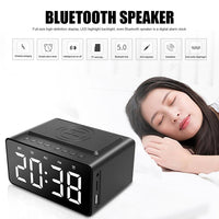 AEC BT508 kabelloser Lade-Bluetooth-Lautsprecher, LED-Wecker, Powerbank, Drei-in-Eins-Lautsprecher