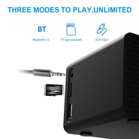 AEC BT508 kabelloser Lade-Bluetooth-Lautsprecher, LED-Wecker, Powerbank, Drei-in-Eins-Lautsprecher