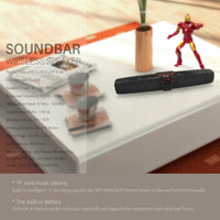 Neuer Rixing NR7017 TWS tragbarer 10-W-Stereo-Surround-Soundbar-Bluetooth-Lautsprecher mit Mikrofon