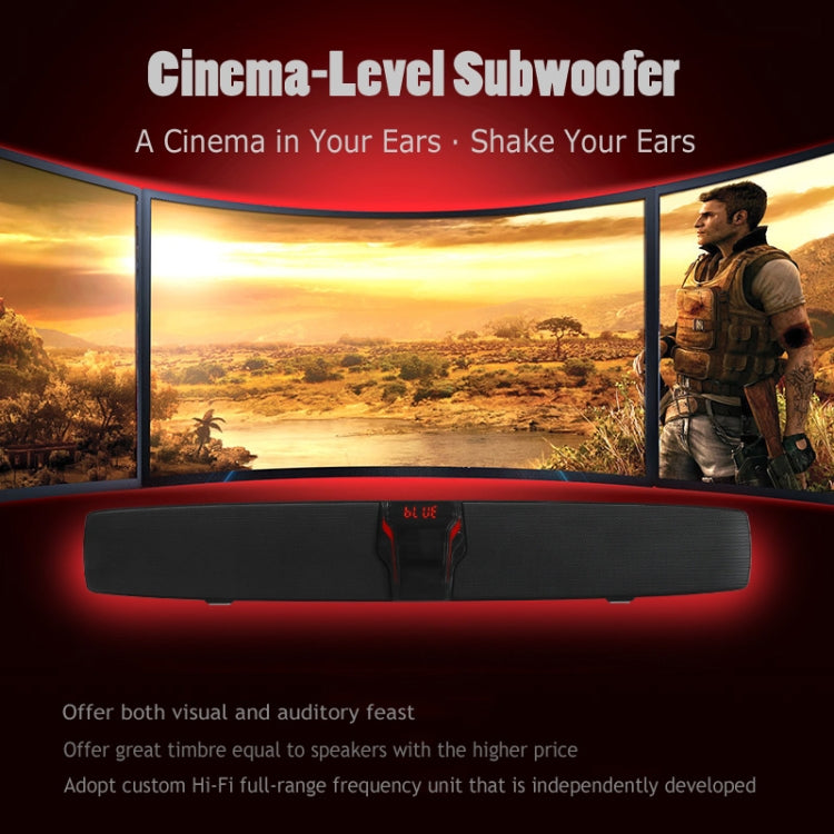 Neuer Rixing NR7017 TWS tragbarer 10-W-Stereo-Surround-Soundbar-Bluetooth-Lautsprecher mit Mikrofon