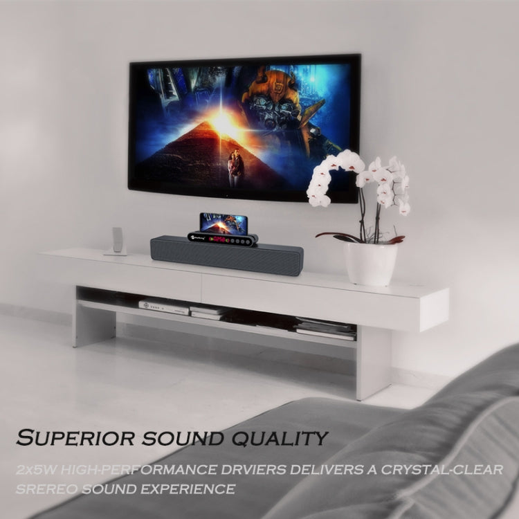 Newrixing NR5017 Tragbarer LED-Bluetooth-Lautsprecher TWS-Verbindungslautsprecher-Soundsystem 10-W-Stereo-Surround-Lautsprecher