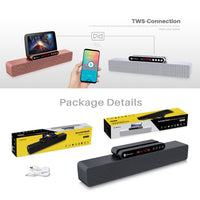 Newrixing NR5017 Tragbarer LED-Bluetooth-Lautsprecher TWS-Verbindungslautsprecher-Soundsystem 10-W-Stereo-Surround-Lautsprecher