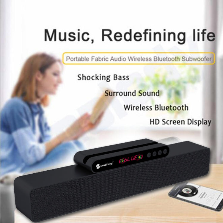 Newrixing NR5017 Tragbarer LED-Bluetooth-Lautsprecher TWS-Verbindungslautsprecher-Soundsystem 10-W-Stereo-Surround-Lautsprecher