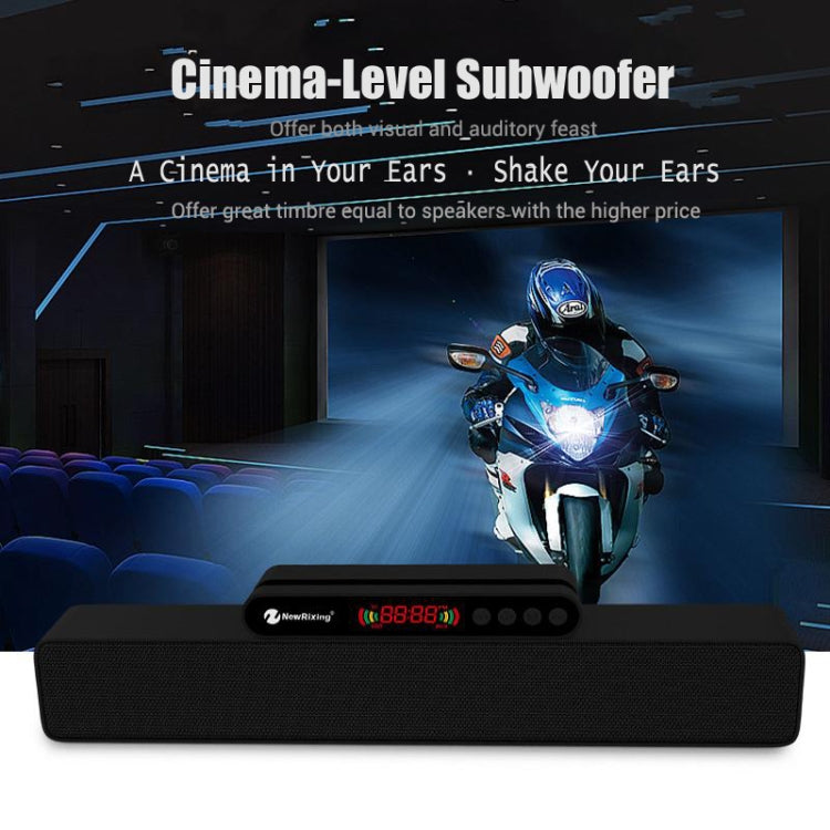 Newrixing NR5017 Tragbarer LED-Bluetooth-Lautsprecher TWS-Verbindungslautsprecher-Soundsystem 10-W-Stereo-Surround-Lautsprecher