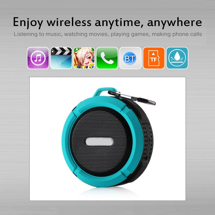 C6a Outdoor Chuck Drahtloser Bluetooth-Autolautsprecher mit Saugnapf, unterstützt TF-Karte