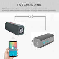 P15 10W tragbarer Bluetooth-Lautsprecher, Außenlautsprecher, Soundsystem, Stereo, unterstützt TF und FM