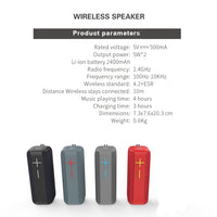 P15 10W tragbarer Bluetooth-Lautsprecher, Außenlautsprecher, Soundsystem, Stereo, unterstützt TF und FM
