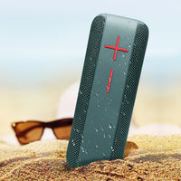 P15 10W tragbarer Bluetooth-Lautsprecher, Außenlautsprecher, Soundsystem, Stereo, unterstützt TF und FM