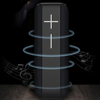 P15 10W tragbarer Bluetooth-Lautsprecher, Außenlautsprecher, Soundsystem, Stereo, unterstützt TF und FM