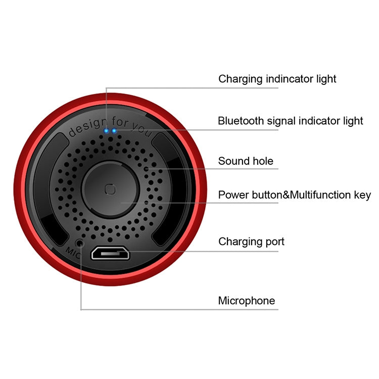 M9 Bluetooth5.0 Subwoofer Tragbarer Lautsprecher Aluminiumlegierungsgehäuse Musikplayer