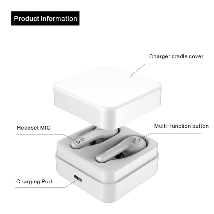 T88 Mini Touch Control Hifi Wireless Bluetooth Kopfhörer TWS Wireless Ohrhörer mit Ladebox