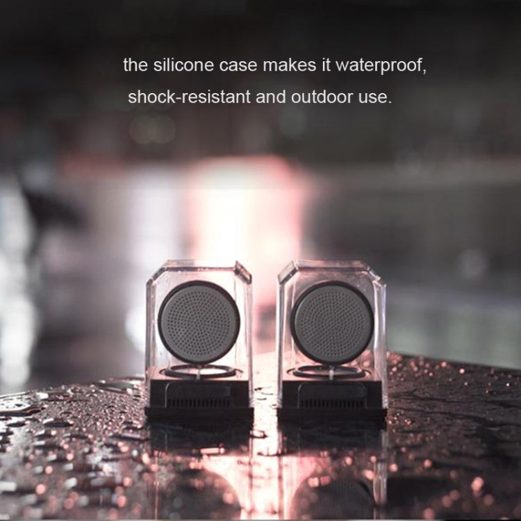 BT628 10W tragbare TWS transparente Bluetooth-Lautsprecher mit magnetisch anschließbarer Basis Outdoor-Stereo-Bass-Subwoofer