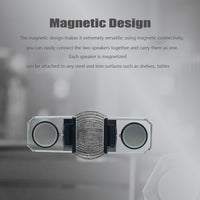 BT628 10W tragbare TWS transparente Bluetooth-Lautsprecher mit magnetisch anschließbarer Basis Outdoor-Stereo-Bass-Subwoofer