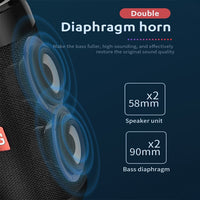 TG113C Spalte Tragbare Bluetooth Mini Lautsprecher FM Radio Wasserdicht Subwoofer Telefon Halter Drahtlose Loundpeakers