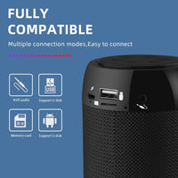 TG113C Spalte Tragbare Bluetooth Mini Lautsprecher FM Radio Wasserdicht Subwoofer Telefon Halter Drahtlose Loundpeakers