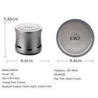 EWA A109M Tragbarer Bluetooth-Lautsprecher, kabellos, schwerer Bass, Bomm-Box, Subwoofer, Anruf-Surround-Sound, Bluetooth-Duschlautsprecher