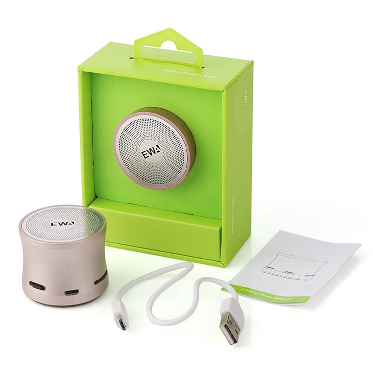 EWA A109M Tragbarer Bluetooth-Lautsprecher, kabellos, schwerer Bass, Bomm-Box, Subwoofer, Anruf-Surround-Sound, Bluetooth-Duschlautsprecher