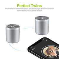 EWA A107 TWS Tragbarer Super-Mini-Bluetooth-Lautsprecher, kabelloser Subwoofer, Boom-Box, Computer-Lautsprecher, Bocinas-Duschlautsprecher