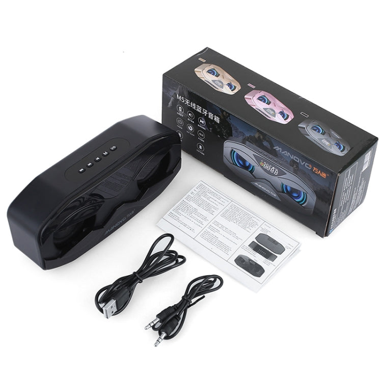 M5 Cool Owl Design Bluetooth Lautsprecher LED Flash Wireless Lautsprecher FM Radio Wecker TF Karte