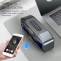 M5 Cool Owl Design Bluetooth Lautsprecher LED Flash Wireless Lautsprecher FM Radio Wecker TF Karte