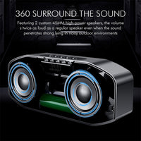 M5 Cool Owl Design Bluetooth Lautsprecher LED Flash Wireless Lautsprecher FM Radio Wecker TF Karte