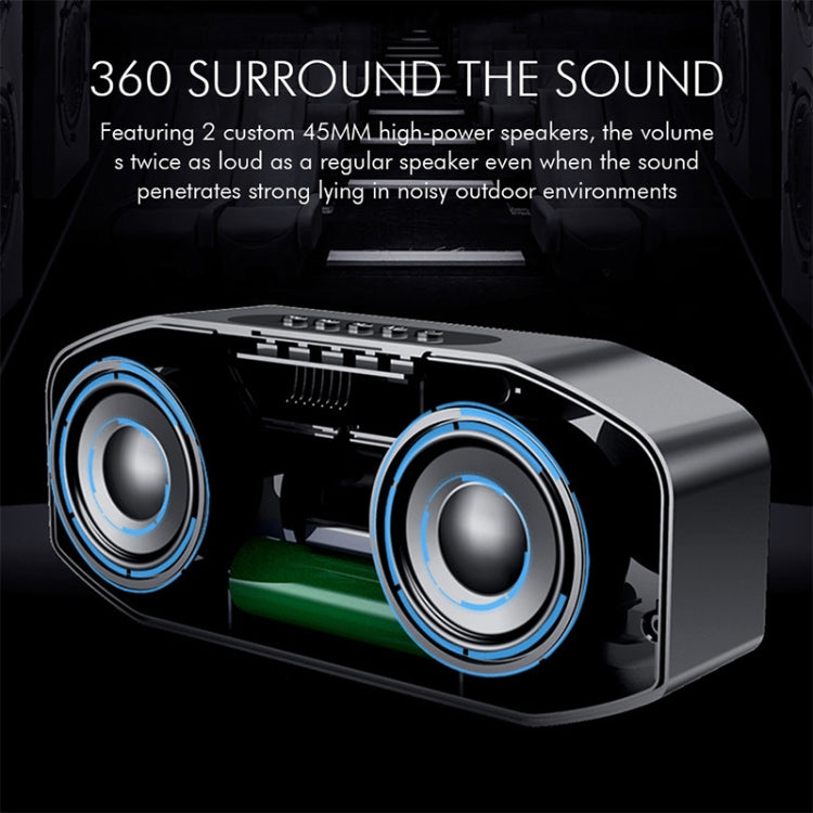 M5 Cool Owl Design Bluetooth Lautsprecher LED Flash Wireless Lautsprecher FM Radio Wecker TF Karte