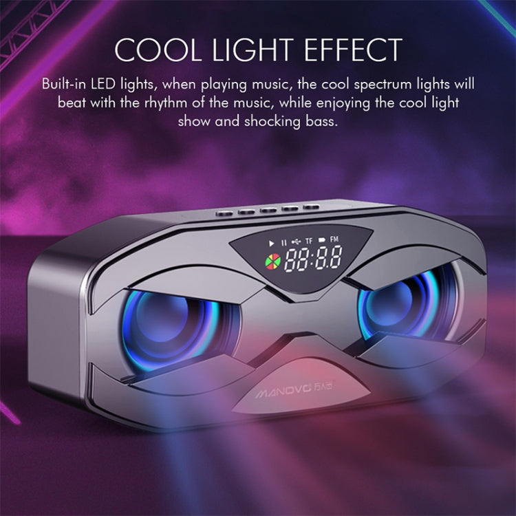 M5 Cool Owl Design Bluetooth Lautsprecher LED Flash Wireless Lautsprecher FM Radio Wecker TF Karte