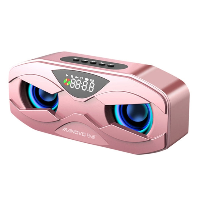 M5 Cool Owl Design Bluetooth Lautsprecher LED Flash Wireless Lautsprecher FM Radio Wecker TF Karte