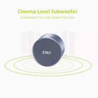 EWA A3 Mini-Lautsprecher, 8 W, 3D-Stereo-Musik-Surround, kabellose Bluetooth-Lautsprecher, tragbar, Sonud-Bass, unterstützt TF-Karten, USB