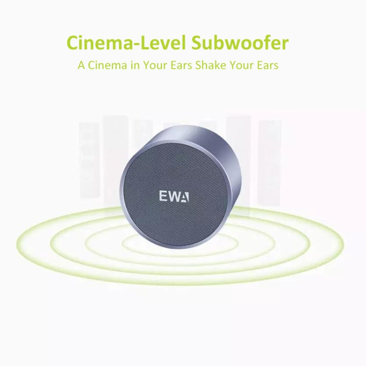 EWA A3 Mini-Lautsprecher, 8 W, 3D-Stereo-Musik-Surround, kabellose Bluetooth-Lautsprecher, tragbar, Sonud-Bass, unterstützt TF-Karten, USB