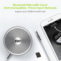 EWA A3 Mini-Lautsprecher, 8 W, 3D-Stereo-Musik-Surround, kabellose Bluetooth-Lautsprecher, tragbar, Sonud-Bass, unterstützt TF-Karten, USB