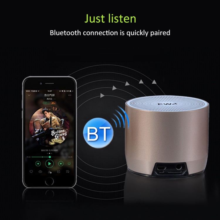 EWA A3 Mini-Lautsprecher, 8 W, 3D-Stereo-Musik-Surround, kabellose Bluetooth-Lautsprecher, tragbar, Sonud-Bass, unterstützt TF-Karten, USB