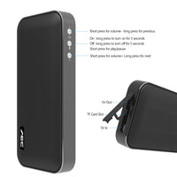 AEC BT-205 Tragbarer kabelloser Bluetooth-Lautsprecher, Stereo-Musiklautsprecher, integriertes Mikrofon, unterstützt TF-Karte