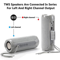 T&G TG191 20 W wasserdichter Bluetooth-Lautsprecher, Stereo-Doppelmembran-Subwoofer, tragbares Audio-FM-Radio