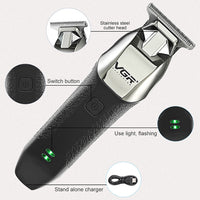 VGR V-171 5W USB tragbare elektrische Push-Schermaschine in Weiß, V-171
