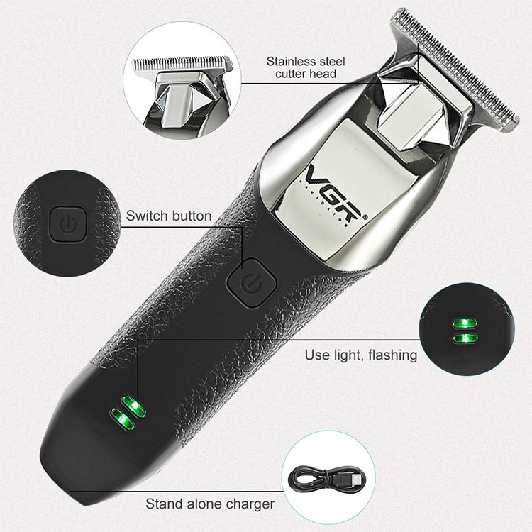 VGR V-171 5W USB tragbare elektrische Push-Schermaschine in Weiß, V-171