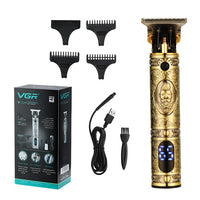 VGR V-228 5W USB Retro-Gravur-Haarschneidemaschine mit LED-Digitalanzeige, V-228 (Bronze), V-228 (Silver)