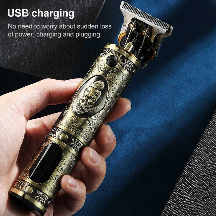 VGR V-228 5W USB Retro-Gravur-Haarschneidemaschine mit LED-Digitalanzeige, V-228 (Bronze), V-228 (Silver)