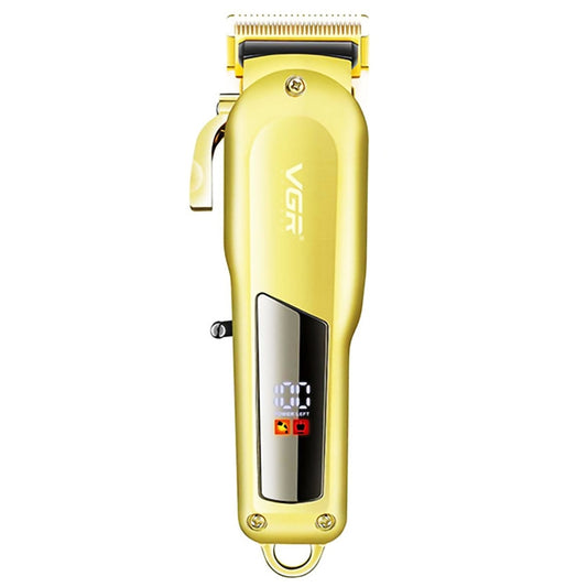 VGR V-278 10W USB-Elektro-Haarschneider aus Metall mit LED-Digitalanzeige, V-278 (Gold), V-278 (Silver)