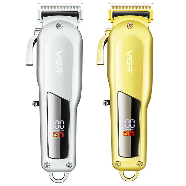 VGR V-278 10W USB-Elektro-Haarschneider aus Metall mit LED-Digitalanzeige, V-278 (Gold), V-278 (Silver)