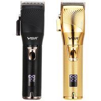 VGR V-280 10W USB-Elektro-Haarschneider aus Metall mit LED-Digitalanzeige, V-280 (Black), V-280 (Gold)