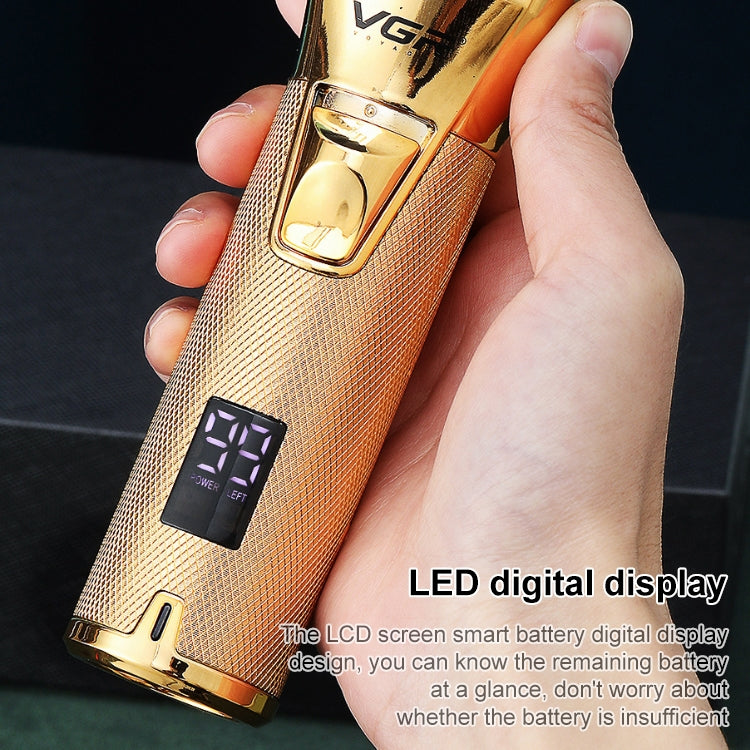 VGR V-280 10W USB-Elektro-Haarschneider aus Metall mit LED-Digitalanzeige, V-280 (Black), V-280 (Gold)