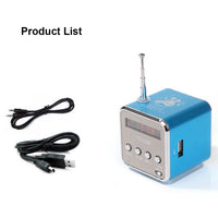 Tragbare Lautsprecher mit FM-Mini-Multifunktionsradio, USB-Notebook-Lautsprecher für TV, Telefon, unterstützt SD/TF-Karte, MP3-Musik-Player