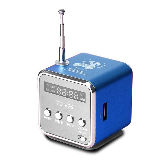 Tragbare Lautsprecher mit FM-Mini-Multifunktionsradio, USB-Notebook-Lautsprecher für TV, Telefon, unterstützt SD/TF-Karte, MP3-Musik-Player